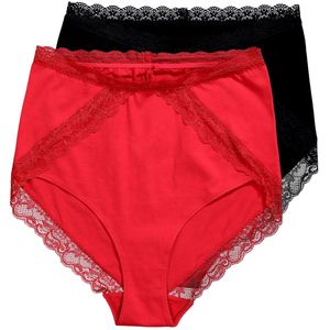 Ulla Popken Slip  rood / zwart