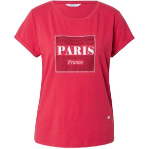 ZABAIONE Shirt 'Au44tumn'  lichtrood / transparant / wit