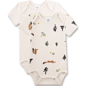 Sanetta Rompertje/body  lichtbeige / gemengde kleuren