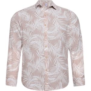 Campus Sutra Overhemd 'Roman'  beige / wit