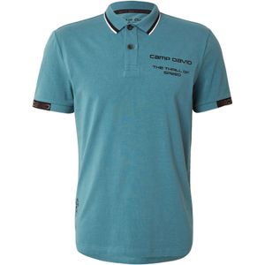CAMP DAVID Shirt  petrol / zwart / wit