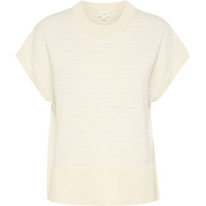 Part Two Gebreide bodywarmer 'NatayaPW'  crème / lichtblauw / lichtgrijs