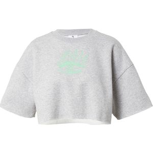 VIERVIER Sweatshirt 'Lina'  lichtgrijs / mintgroen
