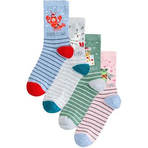 Next Sokken  lichtblauw / grijs / jade groen / rosa