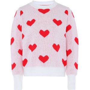 Jalene Trui  knalrood / wolwit