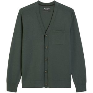 Marc O'Polo Gebreid vest  donkergroen