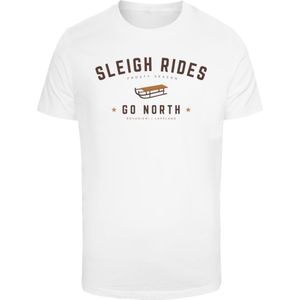 F4NT4STIC Shirt 'Schlittenfahren Weihnachten'  pueblo / donkerbruin / wit