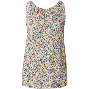 King Louie Top 'Hazel'  azuur / mosterd / rosa / zwart