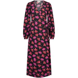 Fabienne Chapot - Nia - Jurk - Donkerroze - Viscose - Bloemenprint
