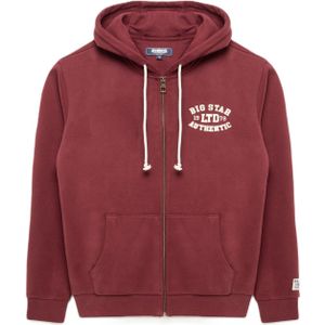 BIG STAR Sweatvest 'KAROL'  donkerrood