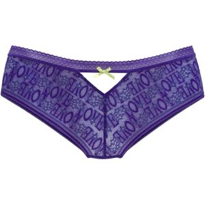 Vivance - Madita - Stringpants - Blauw - Kant met 'love'-opschrift