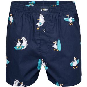 Happy Shorts Boxershorts 'Motive'  blauw / navy / geel / wit