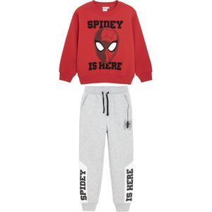 Cool Club Set  grijs gemêleerd / rood