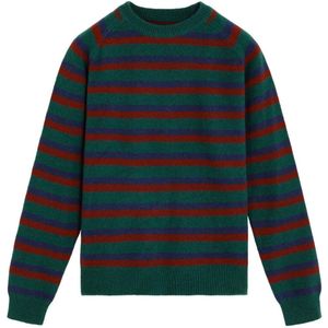 Scalpers Trui 'Arnol'  blauw / donkergroen / rood