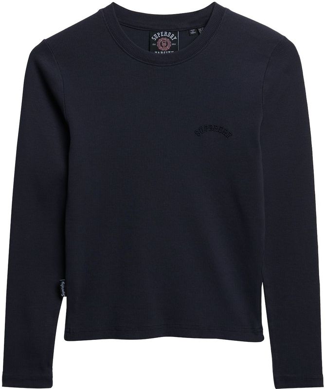 Superdry - Essential Logo Gd Rib T-shirt - Met Lange Mouwen