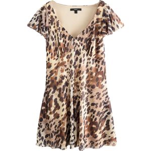 Next Jurk  bruin / brokaat / cappuccino / donkerbruin