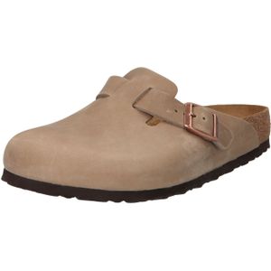 Birkenstock - Boston - Sandalen - Zwart - Nubuck Leer