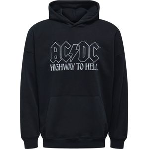 Only & Sons Sweatshirt 'ONSACDC'  zwart / zilver