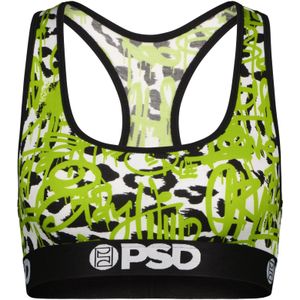 PSD Sport bh  limoen / zwart / wit