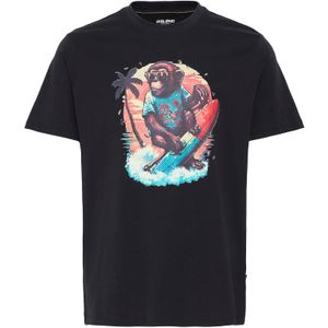 BLEND Shirt 'BHJessy'  azuur / bruin / lichtrood / zwart