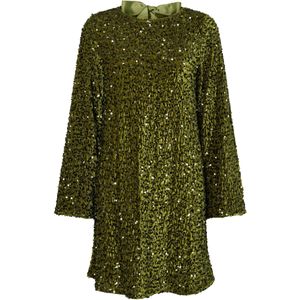PIECES - PCKam - Cocktailjurk - Olijfgroen