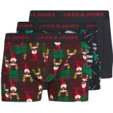 JACK & JONES Boxershorts 'Jacrudolph'  navy / bruin / rood / zwart