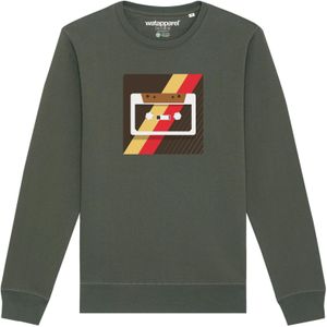 Watapparel Sweatshirt 'Kassette'  kaki / gemengde kleuren