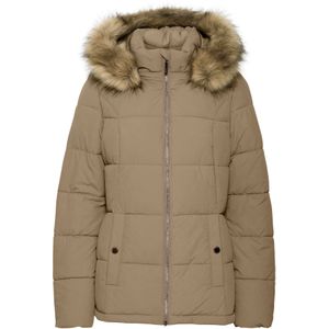 Fransa Winterjas 'Marna JA 2 '  donkerbeige / lichtbruin