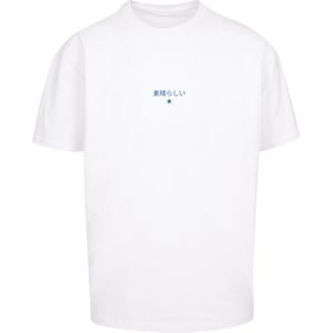 F4NT4STIC Shirt 'Japanese Styles'  blauw / zwart / wit