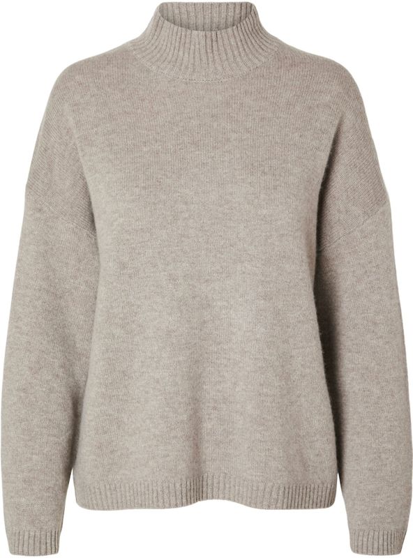 Selected - Cille Cashmere - Gebreide Trui - Hoge Hals