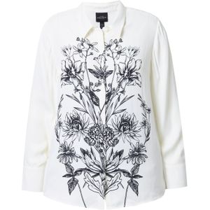 Ulla Popken Blouse  zwart / wit