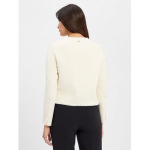 Marc Cain - Blazer - Ecru - Normale Pasvorm - Lange Mouwen