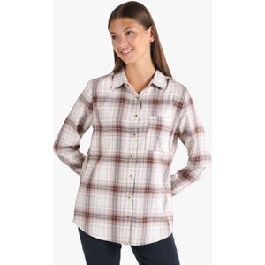 Colin's Blouse  lichtbruin / donkerbruin / wit