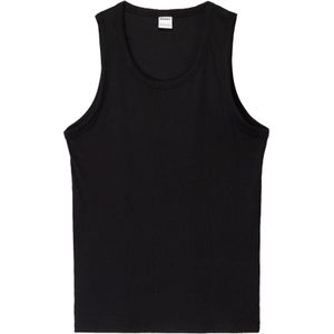 Bershka - Shirt - Zwart - Mouwloos - Slanke Pasvorm