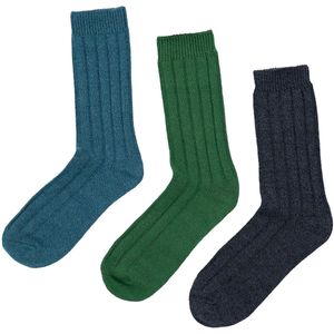 Seasalt Cornwall Sokken 'Bloomin '  lichtblauw / donkerblauw / groen