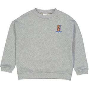Fred's World - Sweatshirt - Donkerblauw / Grijs Gemêleerd / Oranje
