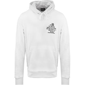 DIESEL Sweatshirt  zwart / wit