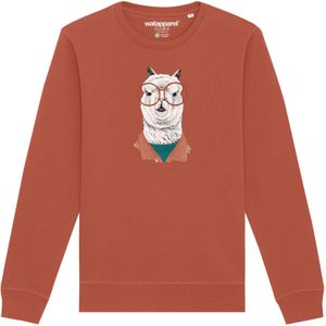 Watapparel Sweatshirt ' Lama '  lichtbruin / gemengde kleuren