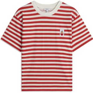 Twist Shirt  rood / wit