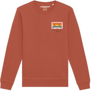 Watapparel Sweatshirt ' Rainbow Cassette '  lichtbruin / gemengde kleuren