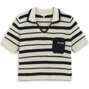 Twist Trui  beige / zwart