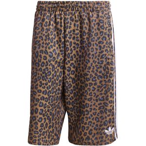 ADIDAS ORIGINALS - Leo Oversized - Korte Broek - Bruin / Grijs / Zwart / Wit