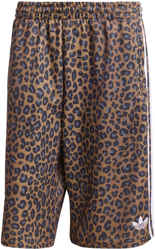 ADIDAS ORIGINALS - Leo Oversized - Korte Broek - Bruin / Grijs / Zwart / Wit