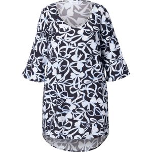 MIAMODA Tuniek  zwart / wit