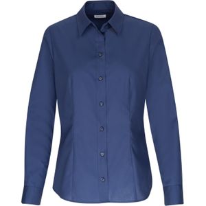 Seidensticker - Overhemdblouse - Donkerblauw - Lange Mouwen - Regular Fit