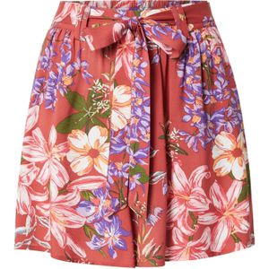 ONLY Bandplooibroek 'ONLNOVA'  olijfgroen / lila / abrikoos / kersrood