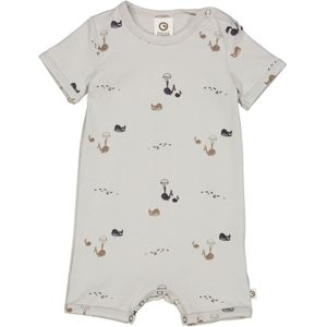 Müsli by GREEN COTTON Rompertje/body  grijs / taupe / zwart