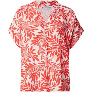 ZABAIONE Blouse 'Pi44aa'  rood / wit