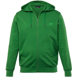 Men Plus Sweatvest  lichtgroen