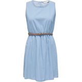 ONLY - Onlbea - Bandeaujurk - Blauw - Gevlochten